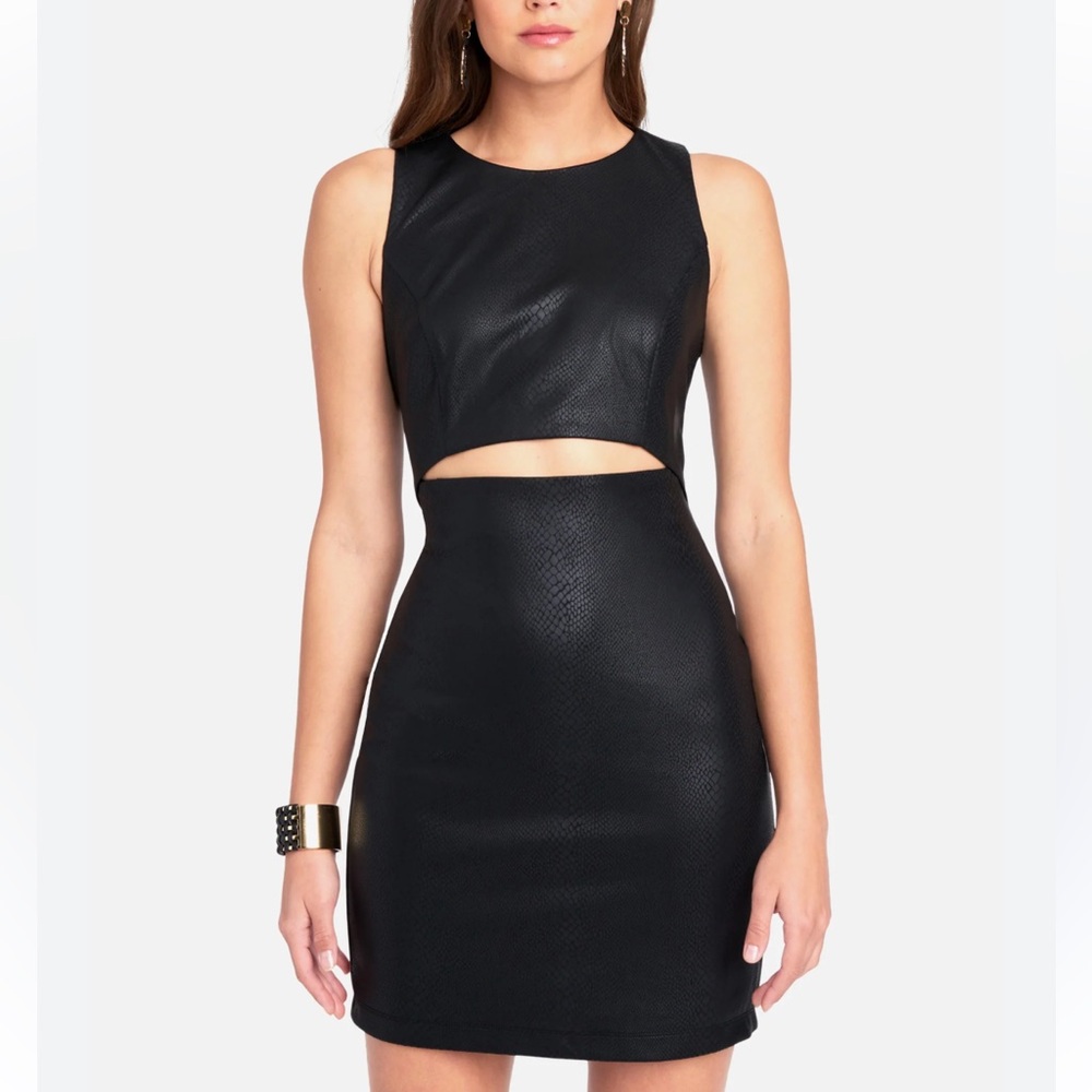 Bebe Black Dress with Cutout - M